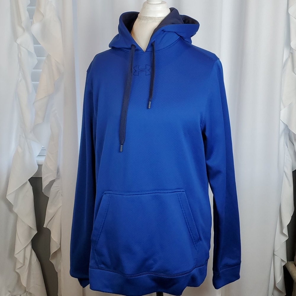 Under Armour  royal blue tech fleece hoodie in size medium